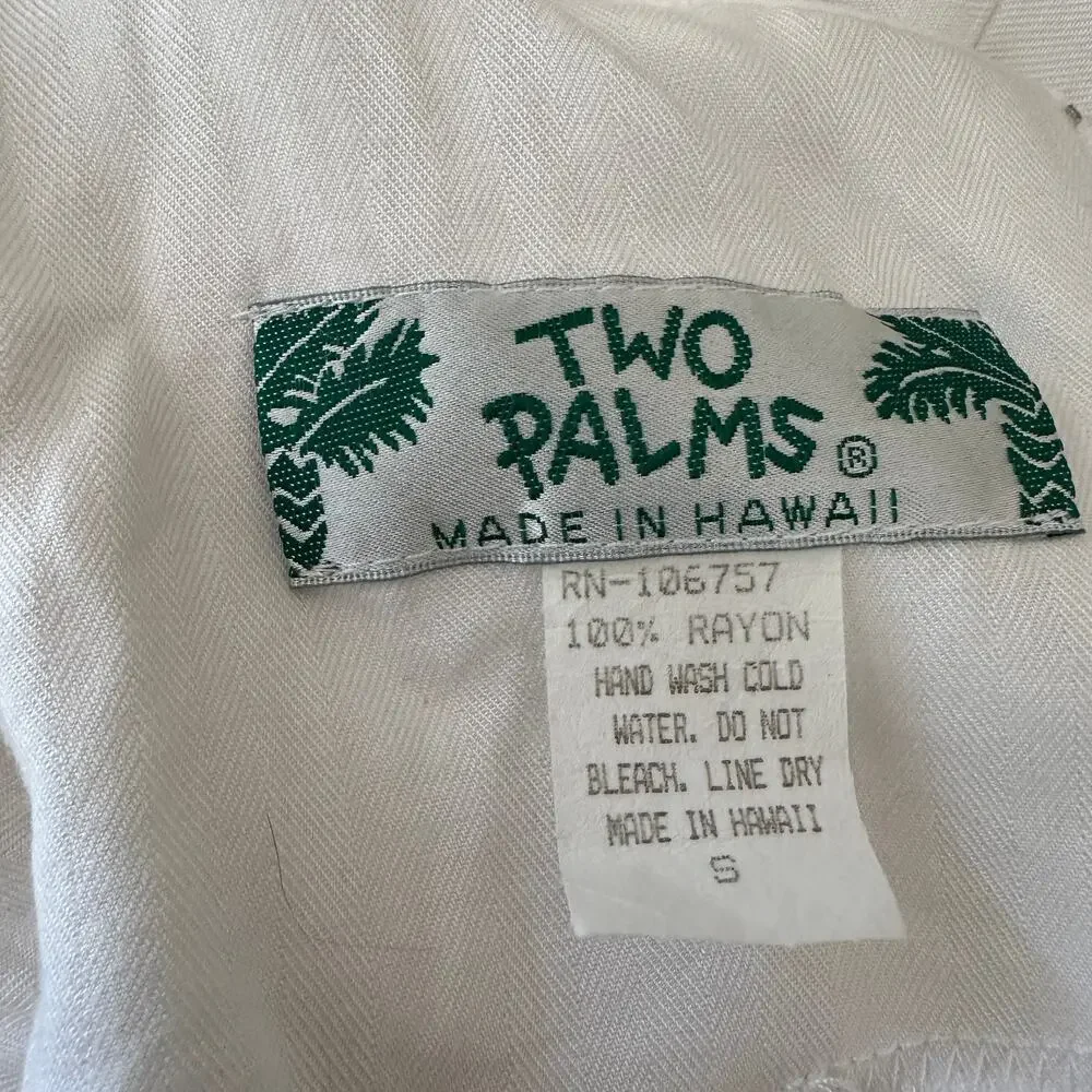 Hawaiian White Maxi Sundress SMALL Dress Hibiscus Vintage 90s Vacation Bride - Picture 5 of 5